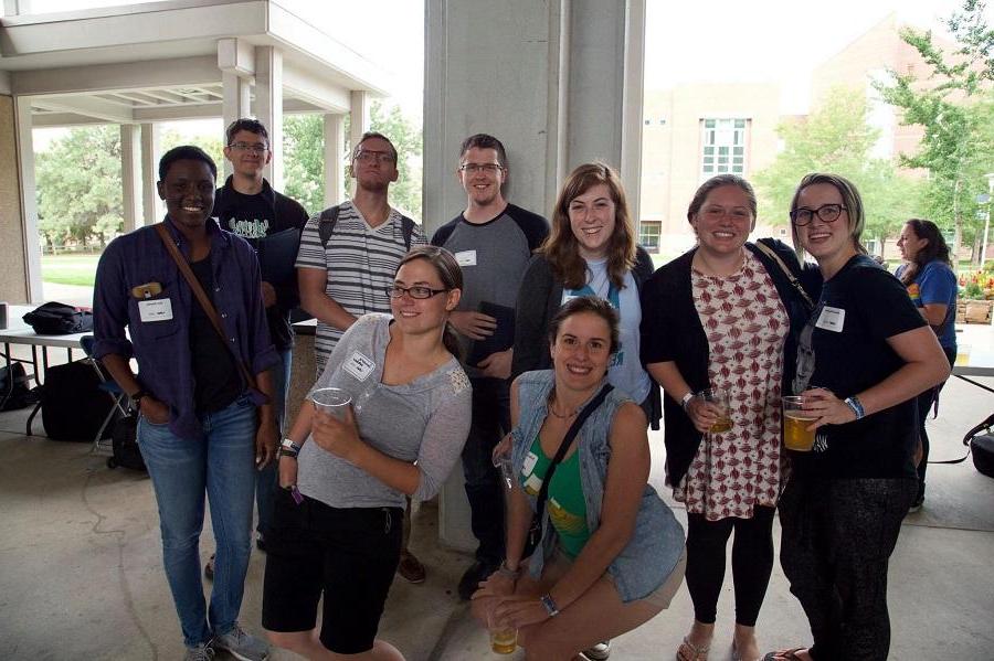 Beer in the Breezeway following the Teaching Assistant orientation